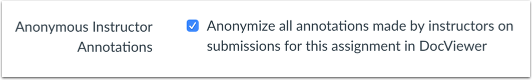Enable Anonymous Instructor Annotations