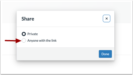 Share with Anyone with the Link