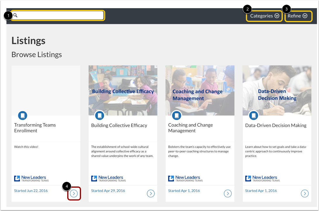 Locate Catalog Listing