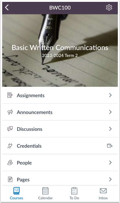 View Navigation Menu