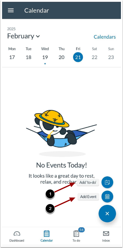 Add To-Do Item or Event