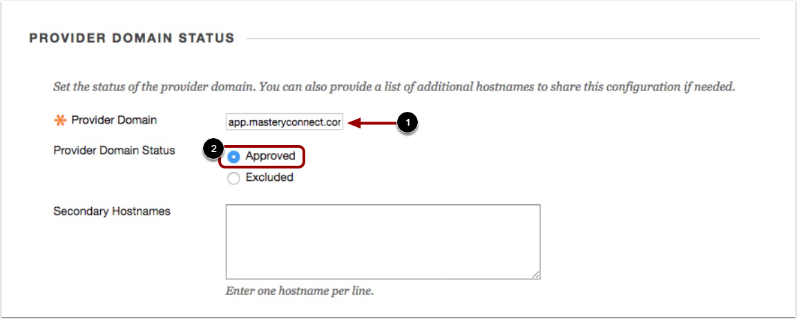 Enter Provider Domain