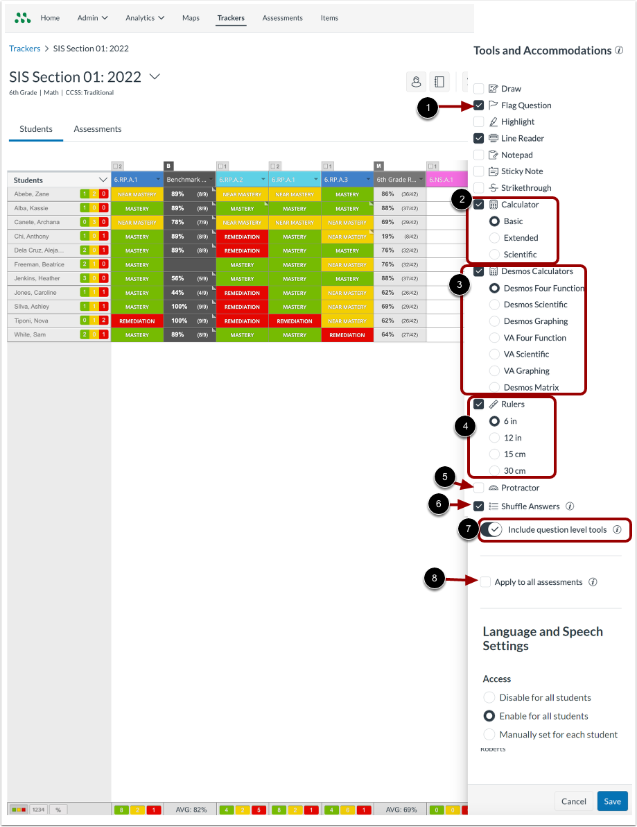Configure Default Formative Assessment Tools