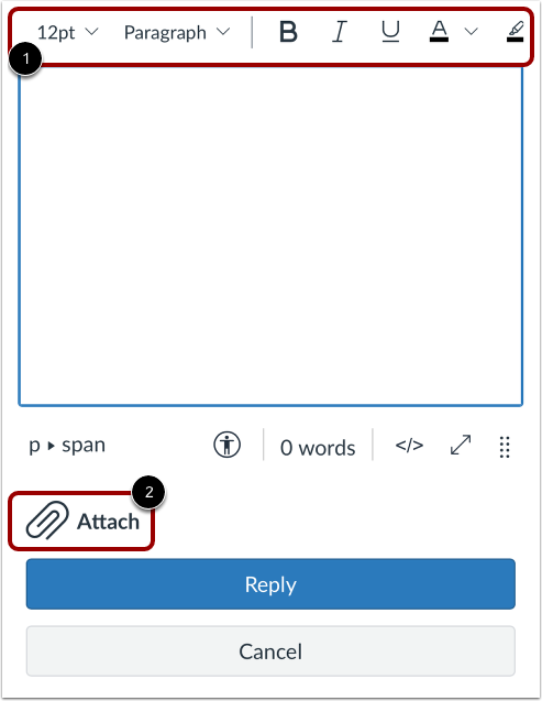 View Rich Content Editor