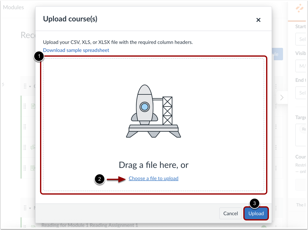 Upload a Course File