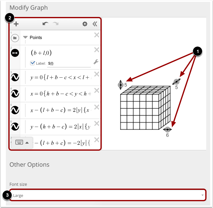Modify Graph and More Options