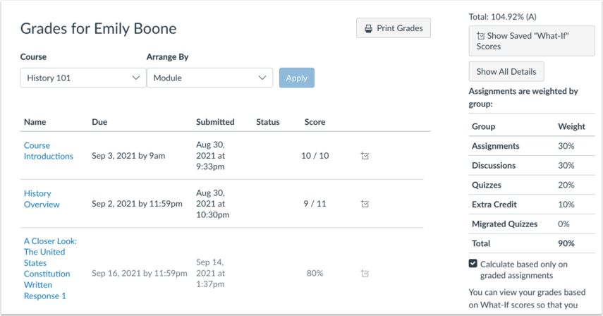 How do I view my grades in a concluded course? - Instructure Community