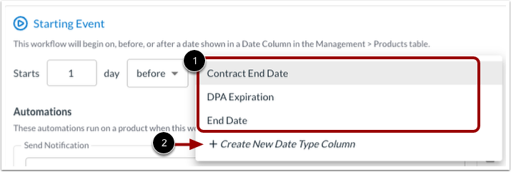 Select Date Column