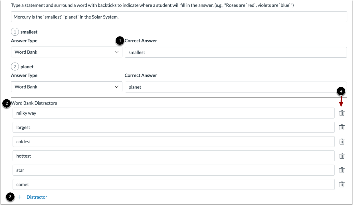Select Possible Choices