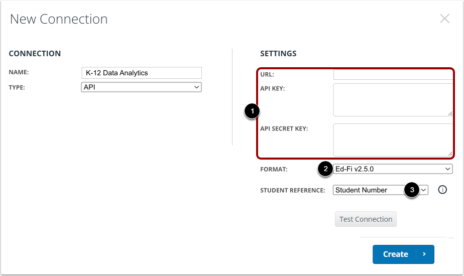 Enter Settings Details