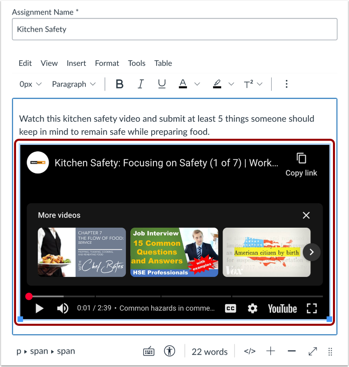 Migrating Canvas YouTube Videos to Studio Content for Ad-Free ViewingThis guide outlines the process for migrating embedded YouTube videos in Canvas—whether added via embed code or the YouTube LTI—into Studio content, enabling an ad-free and uninterrupted learning experience. 1. PrerequisitesYour institution has an active Studio license2. BenefitsThe migration comes with multiple benefitsNo ads will appear before or during playback All overlays during playback and upon pause will be removedThis includes recommendations, channel information, watch later button etcAccess to Studio-only capabilities (i.e. monitoring student viewing behavior across video segments)Captions will be carried over, which is a new Studio feature for YouTube videos!3. Step-by-Step GuideStep 1: Identify the embedded YouTube videoIdentify the embedded YouTube media you want to migrate. You’ll need the URL of this video for Step 5. The easiest way to get it is by clicking the ‘Watch on YouTube’ button in the bottom-left corner that opens the video directly on YouTube. The URL can be copied from the browser's address bar.Step 2: Remove the embedded videoOpen the Canvas Page in Edit mode and remove the embedded YouTube content.Alternatively, you can remove the embed code directly in the HTML editor view.Step 3: Access Studio from the RCE toolbarStudio either has its own icon in the toolbar, or it is tucked under the LTI connector item.Step 4: Add media to your Studio video libraryClick on the ‘Create button’ in the top-right corner and select ‘Add Media’.Step 5: Paste the link from YouTubePaste the browser URL (e.g. https://www.youtube.com/watch?v=IitIl2C3Iy8) instead of the embed code and click on ‘Add Video’.Step 6: Confirm the video has been added to your Studio video libraryThe video will be immediately added to your library as the first item in the list. Click the video that you have just added.Step 7: Embed the YouTube video into the Canvas PageClick the ‘Embed Media’ button. If you want to specify a timestamp where you want the  video to be started, you can seek in the video in this window and click on ‘Set current (x:xx)’.Step 8: Confirm the video has been embedded into the PageThe YouTube video is now embedded into the Page as a Studio content.4. TroubleshootingStudio does not offer me the Add YouTube Media optionIf you are not an Administrator, you will need to make sure that your Administrator enabled the Add media from YouTube permission under the Studio settings for your role. This is rarely disabled for educators.I have a sub-account level install with no access to the Studio Admin permissions from CanvasTo access this permission for sub-account level Studio installations, Administrators must access Studio via their standalone url via [institution domain].instructuremedia.com.The YouTube video I embedded is not supportedWith the new YouTube video experience in Studio, there are rare instances when you may see that it no longer supports a particular YouTube video. 18+ content or videos a creator chooses to exclude from embedded surfaces will also not be supported. In these cases, you must use the existing embed process, that will unfortunately display ads.5. ConclusionAs part of the content migration process, you automatically added the YouTube content to your Studio video library. This allows you to manage it in your personal library, monitor student viewing behavior, embed quiz questions into it and a lot more!