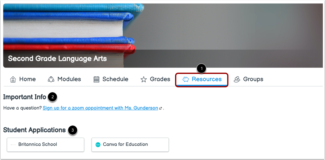 View Subject Resources