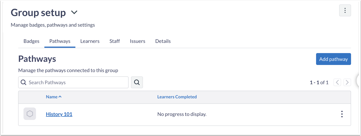 View Pathways Connected to Group