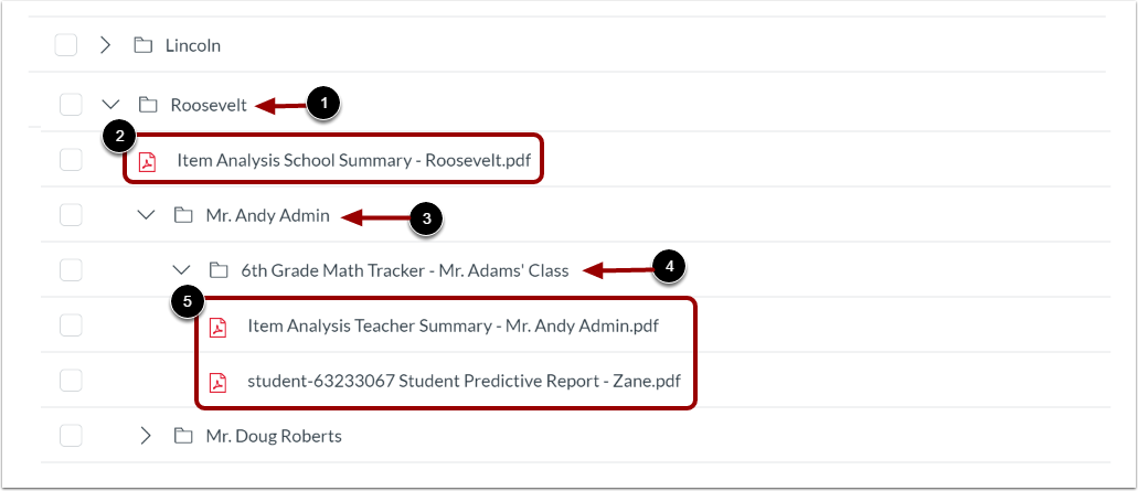 Download School, Teacher, or Student Reports