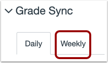 Open Weekly Grade Sync Statistics