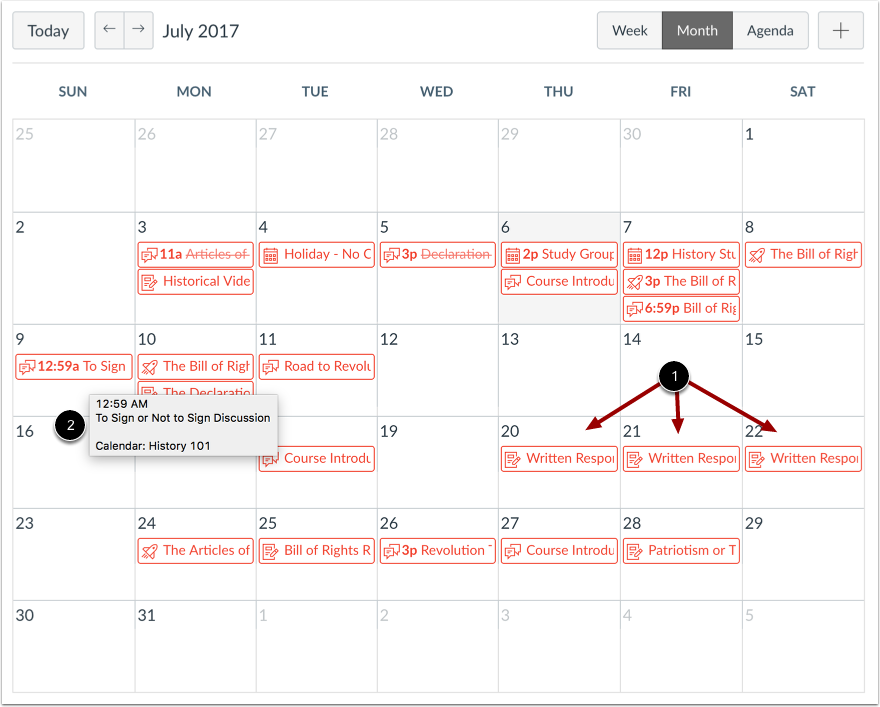 View Calendar