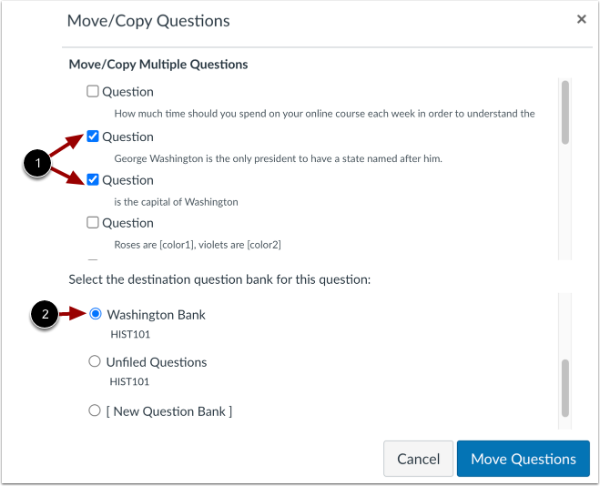 Select Questions and Bank