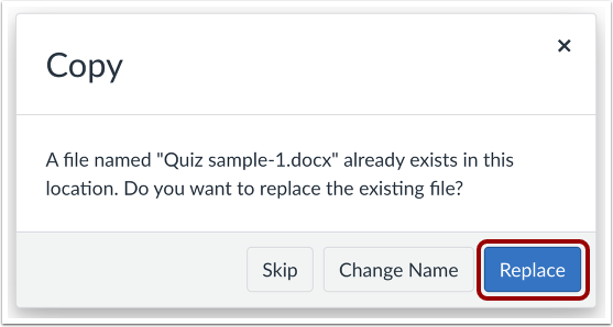 Replace Duplicate File