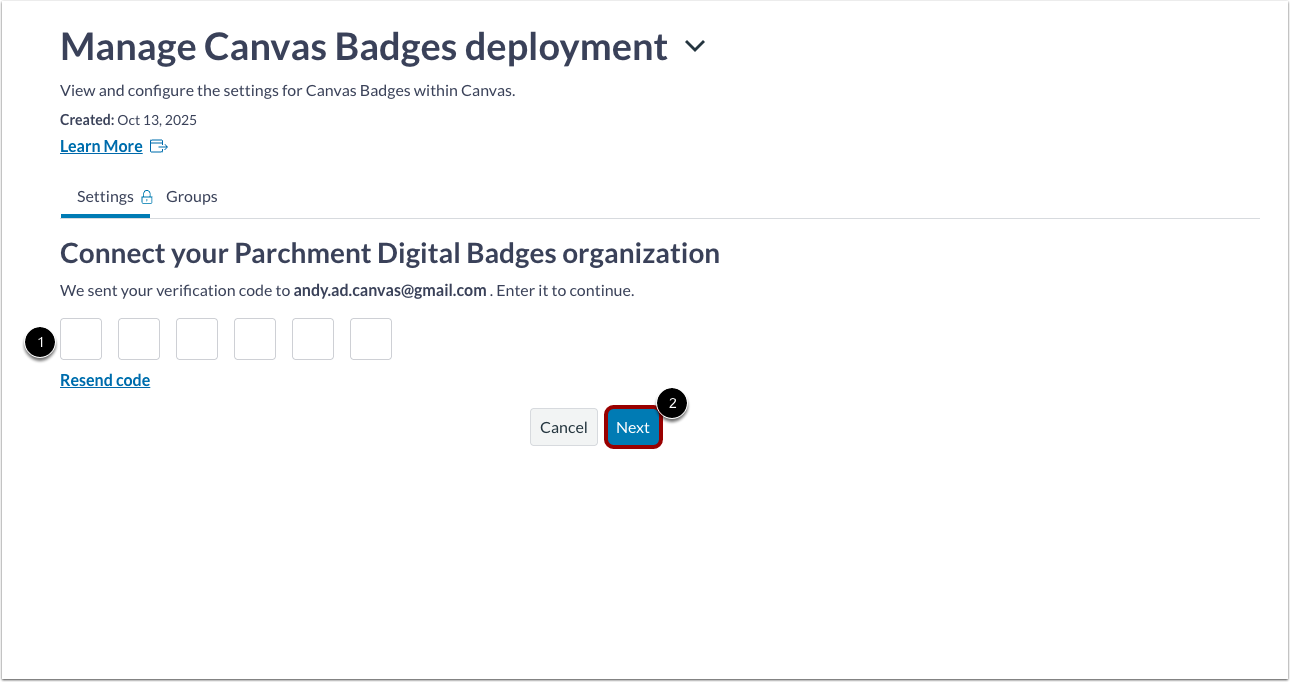 Enter Verification Code