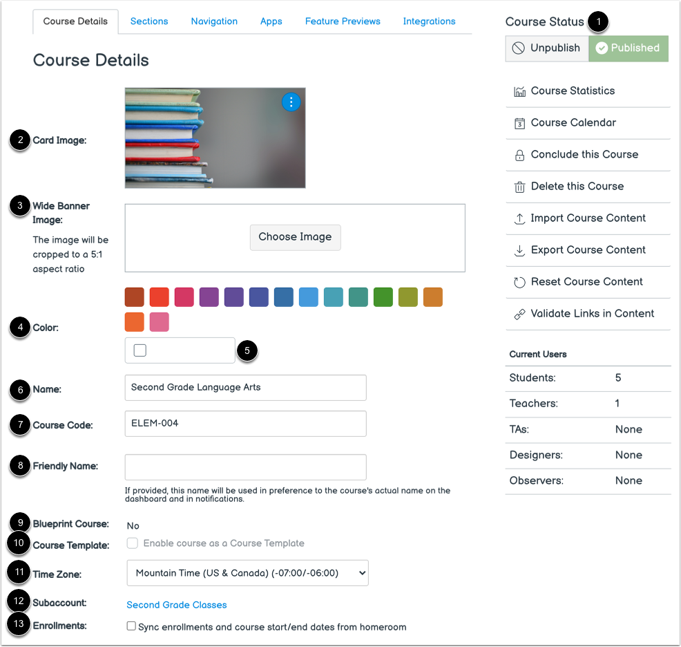 View Subject Details