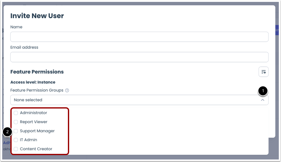 Access Level: Instance