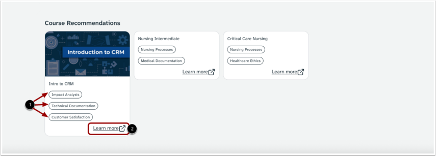 Course Recommendations How do course recommendations work in Skillspace in Canvas Career ...