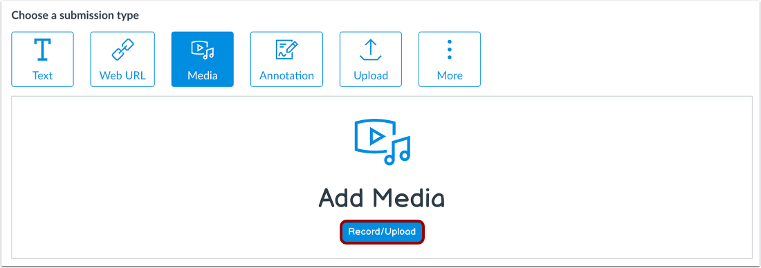 Submit Media Recording