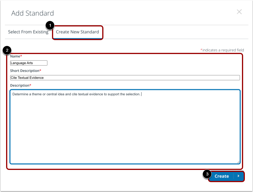 Create Custom Standards