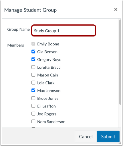 Manage Group