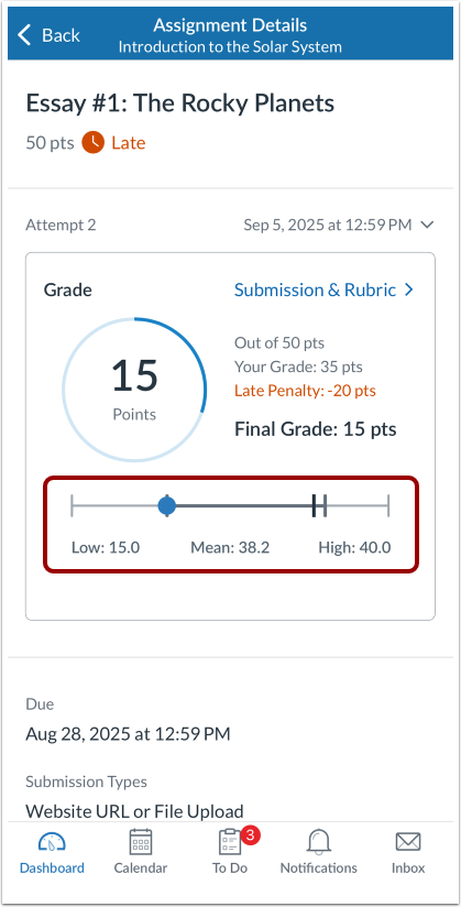 View Assignment Details