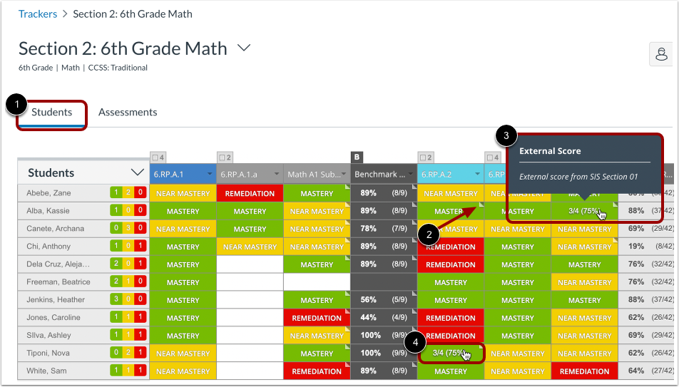View Shared Standards