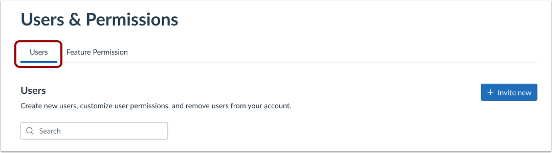 View Users and Permissions