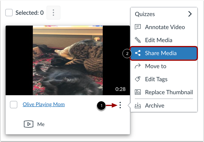 Ouvrir Partager les médias