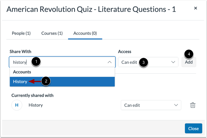 Share with Sub-account