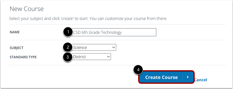 Create Course