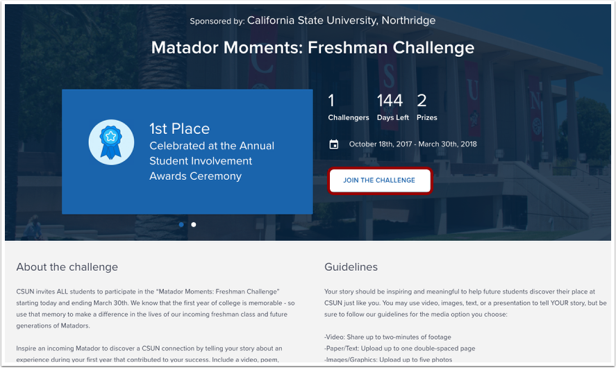 View Challenge Details