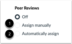 Assign Peer Reviews