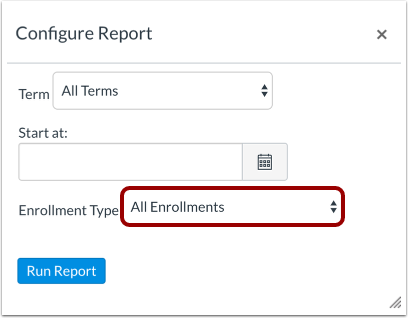 Select Enrollment Type