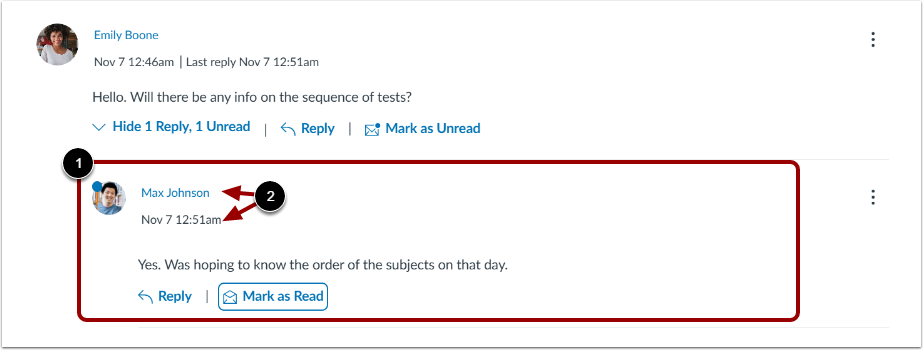 View Inline Threaded Replies