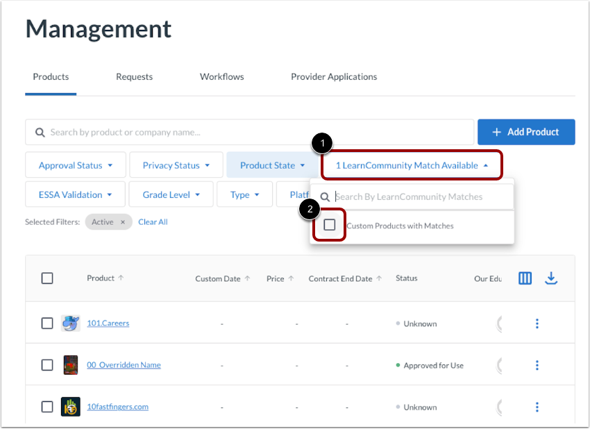 Veiw and Merge Matches