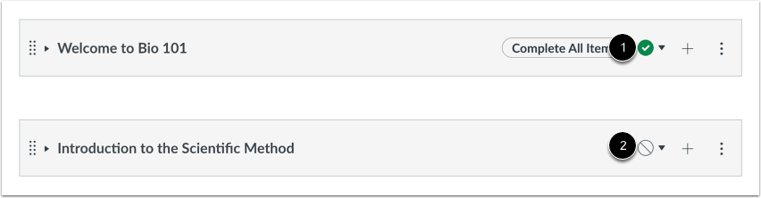 View Status of All Modules