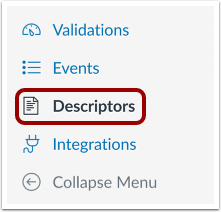 Open Descriptors