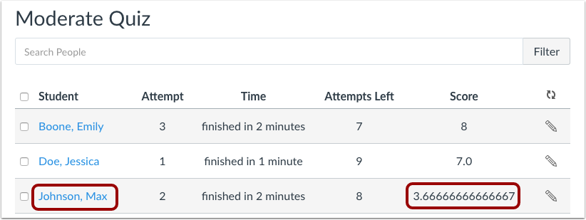 View Updated Submission