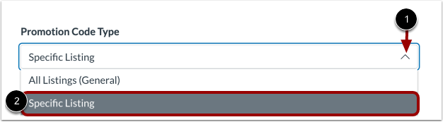 Choose Promotion Type