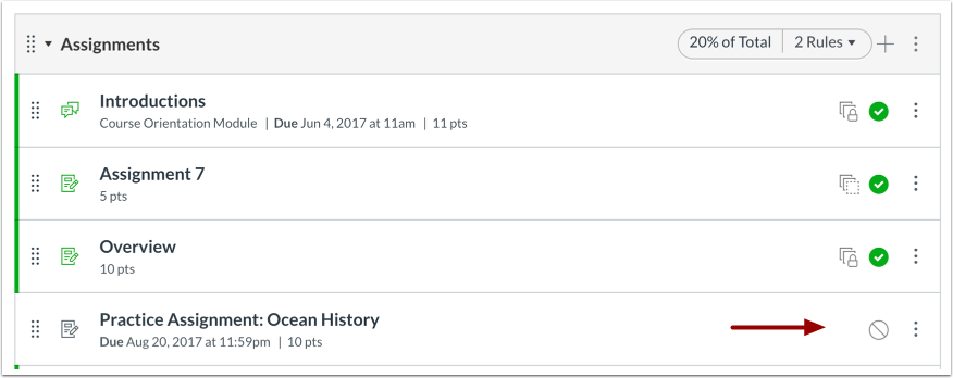 View Object with No Icon