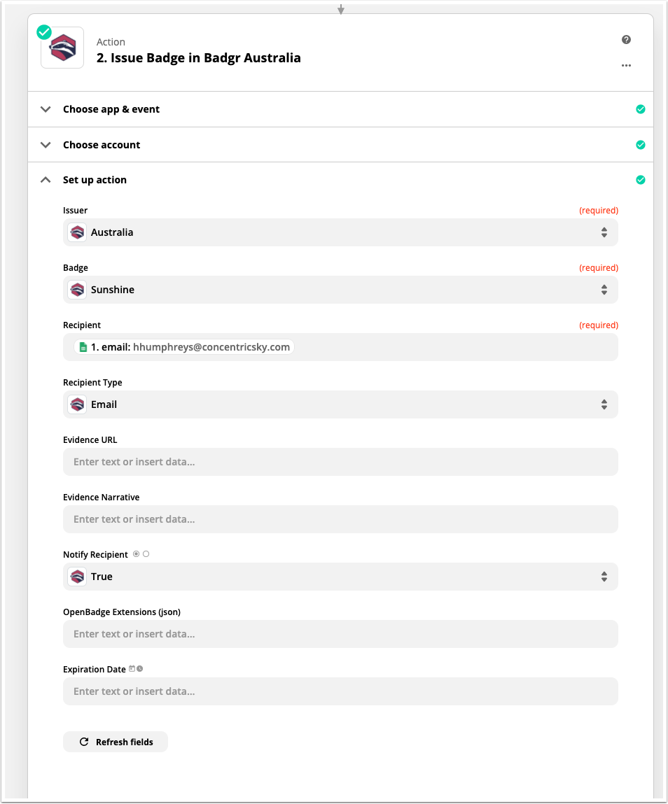 How to Use Badgr with Zapier