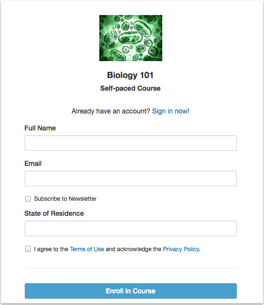 Registration User Defined Fields