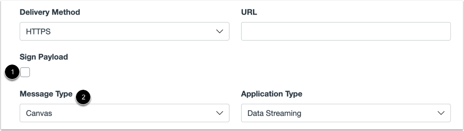 Configure HTTPS Data Stream