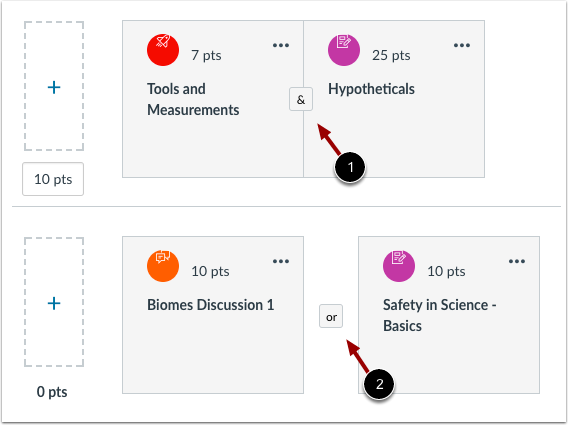 Set Student Choice Option