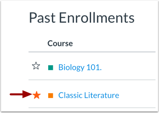 View Past Enrollments